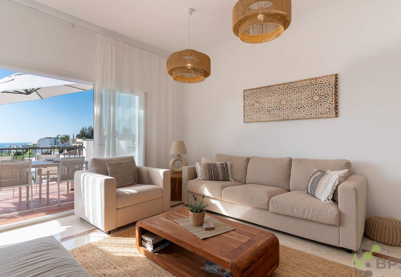 Ferienwohnung in Estepona - Paraiso Pueblo Penthouse 2452 Sea & Golf View