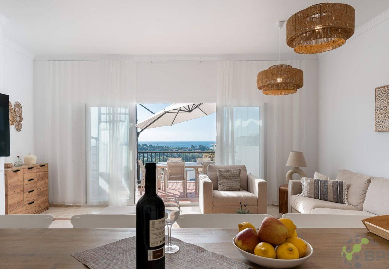 Ferienwohnung in Estepona - Paraiso Pueblo Penthouse 2452 Sea & Golf View