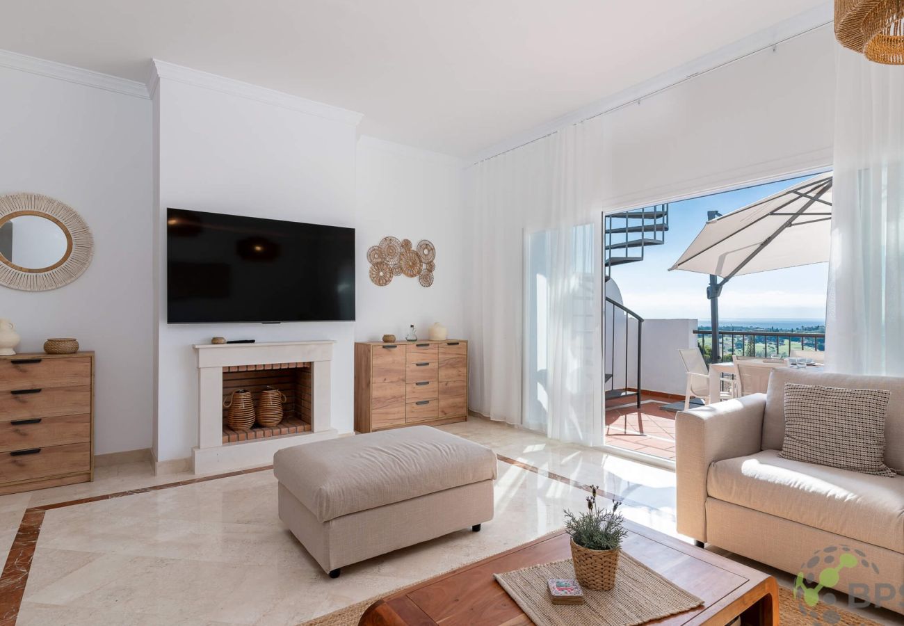 Ferienwohnung in Estepona - Paraiso Pueblo Penthouse 2452 Sea & Golf View